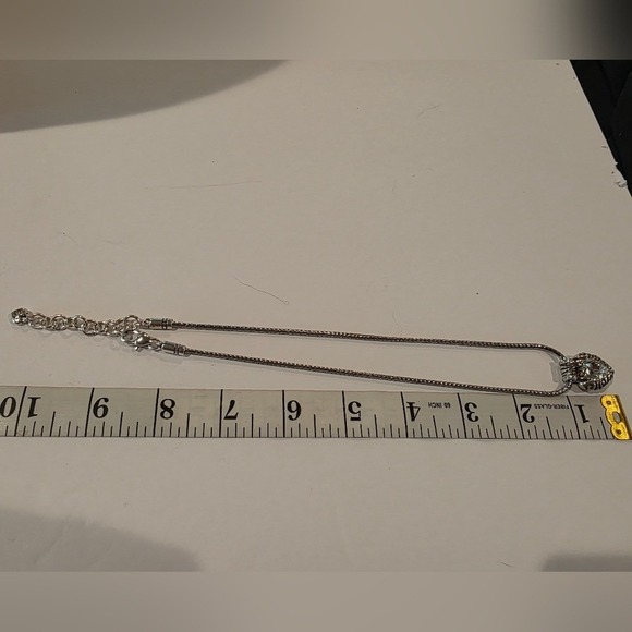 Brighton Regina Heart‎ Silver Plated Swarovski Crystal Pendant Necklace - Picture 6 of 8